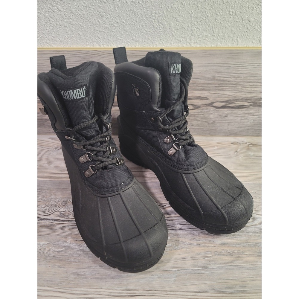 Khombu boots mens Glacier winter boots waterproof rubber duck shell lace size 9m